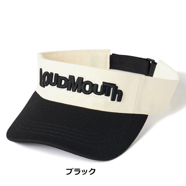 LOUDMOUTH ( ラウドマウス ) ユニセックス 軽量配色バイザー | 定番 | 軽量 | コンパクト | 形状記憶 | ゴルフ | サンバイザー | 日よけ | オシャレ | カラフル | 765908