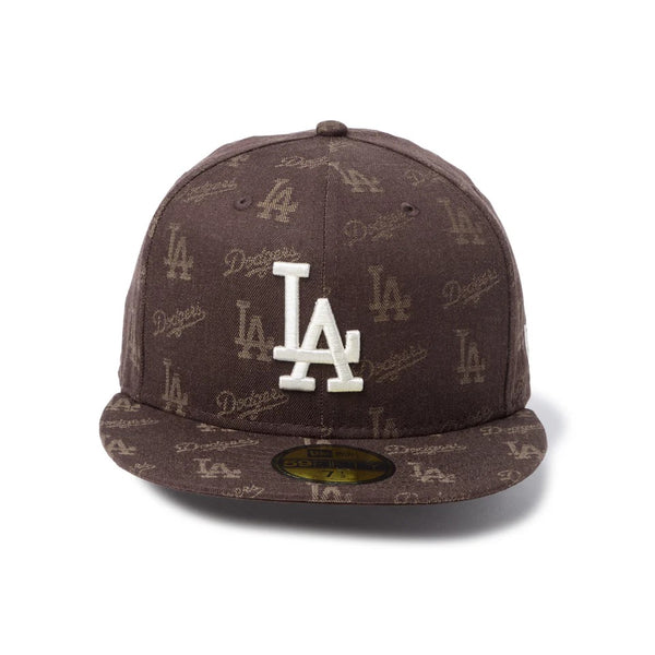 NEW ERA ( ニューエラ ) 59FIFTY MLB Jacquard ロサンゼルス・ドジャース ブラウン | 帽子 | キャップ | 日よけ | コットン | ジャガード | 14745170 | フラットバイザー | アウトドア | オシャレ | お出かけ | キャンプ | レジャー | にゅーえら