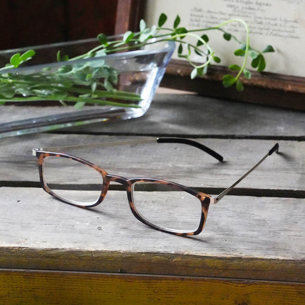 DULTON ( ダルトン ) READING GLASSES THIN DEMI/SV リーディング グラス | 老眼鏡 | メガネ | 薄型 | スクエア | コンパクト | メガネケース | フェルトケース | YGF155DMS | だるとん