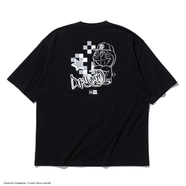 NEW ERA ( ニューエラ ) 半袖 オーバーサイズド コットン Tシャツ ドラえもん グラフィティ ブラック | 夏服 | 黒色 | オーバーサイズ | コットン | ゆとり | アウトドア | レジャー | お出かけ | プレゼント | ギフト | 14935368 | にゅーえら | カジュアル