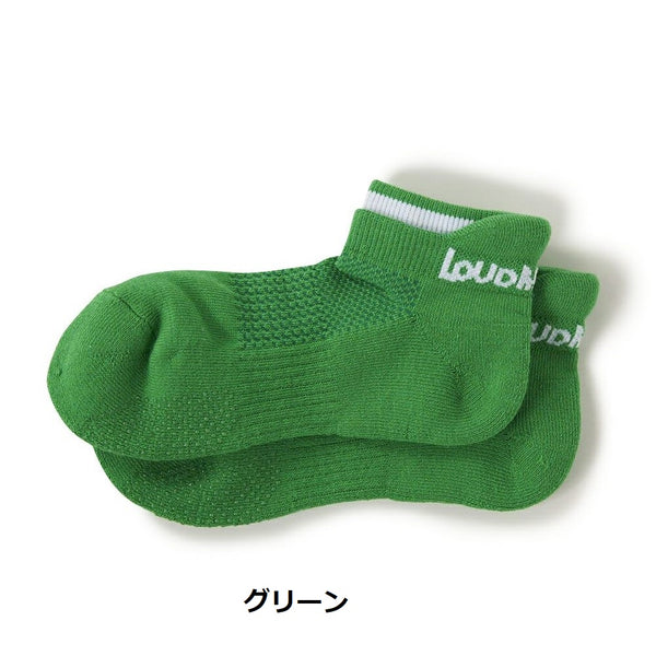 LOUDMOUTH ( ラウドマウス ) レディース スニーカーソックス 靴下 | カラフル | らうどまうす | ライン | ロゴ | シンプル | 短め | 綿 | アクリル | 764950 | ゴルフ