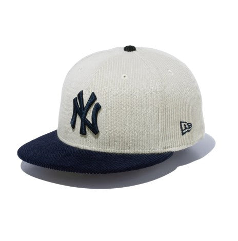 NEW ERA ( ニューエラ ) 59FIFTY MLB Corduroy コーデュロイ ニューヨーク・ヤンキース ライトベージュ ネイビーバイザー  13751134