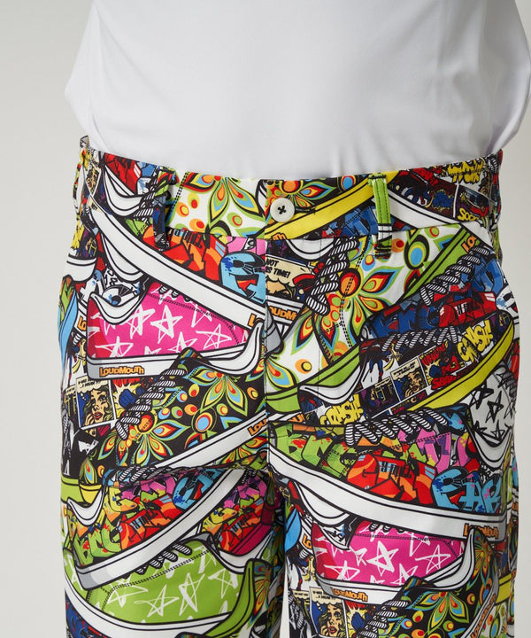 【 SALE 】 LOUDMOUTH ( ラウドマウス ) メンズ ストレッチツイル 柄ショートパンツ | ゴルフ | ウェア | 半ズボン | ハーフパンツ | パンツ | 吸汗速乾 | UV　| ストレッチ | 764305 | らうどまうす