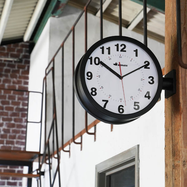 DULTON ( ダルトン ) DOUBLE FACE WALL CLOCK BLACK ダブル フェイス ウォール クロック | 時計 | 掛け時計 | 両面掛け時計 | インテリア | 見やすい | 大きめ | シンプル | S82429