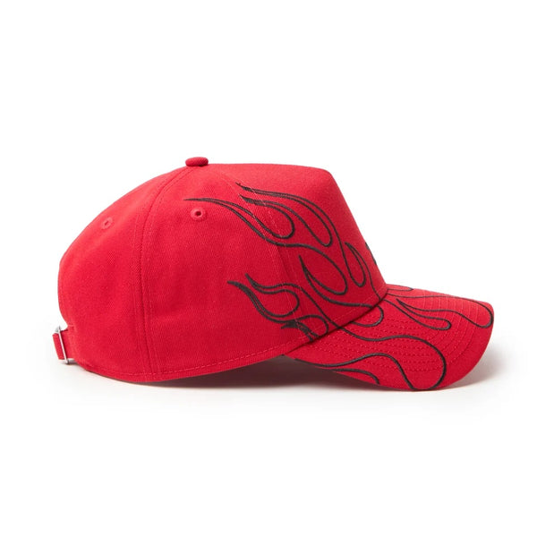 NEW ERA ( ニューエラ ) 9FORTY A-Frame The Flame 帽子 キャップ 炎 フレーム ファイヤー ロゴ 刺繍 ストリート カジュアル ブランド ベースボールキャップ アウトドア キャンプ 15137114 15137115