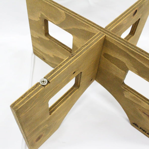 FIELD SEVEN ( フィールドセブン ) ジャグスタンド | アウトドア | キャンプ | 木製 | ストーブスタンド | ハイタイプ | コンテナスタンド | 荷物置き台 | 簡単設置 | コンパクト収納 | 荷物ラック | 屋外用