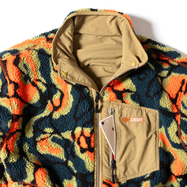 GRIP SWANY ( グリップスワニー ) 【 GSMJ-060 】 REVERSIBLE JKT 4.0 | リバーシブル | ジャケット | アウター | 冬 | メンズ | 羽織り | ボア | 撥水 | タウンユース | おしゃれ | キャンプ | アウトドア | ぐりっぷすわにー