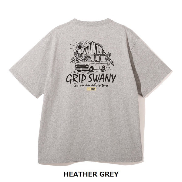 GRIP SWANY ( グリップスワニー ) 【 GSMCT-121 】 TRAVELING BEAR TEE | 半袖Tシャツ | 半袖 | Tシャツ | シンプル | コットン | プリントT | アパレル | レジャー | お出かけ | アウトドア | キャンプ | ぐりっぷすわにー