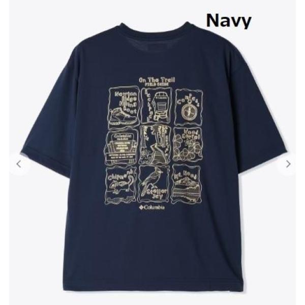 【 SALE 】Columbia ( コロンビア ) シダートレイルバックグラフィックTシャツ | シャツ | Tシャツ | 半袖 | ウェア | トップス | ポリエステル | 速乾 | スポーツ | アウトドア | レジャー | キャンプ | AE3185