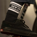 NEW ERA ( ニューエラ ) ソックス クルー 3ペア | 靴下 | ３足 | セット | 通勤 | 通学 | 毎日 | シンプル | ホワイト | ライン | 使いやすい | サイズ豊富 | アウトドア | キャンプ | レジャー | ネイビー | ブラック