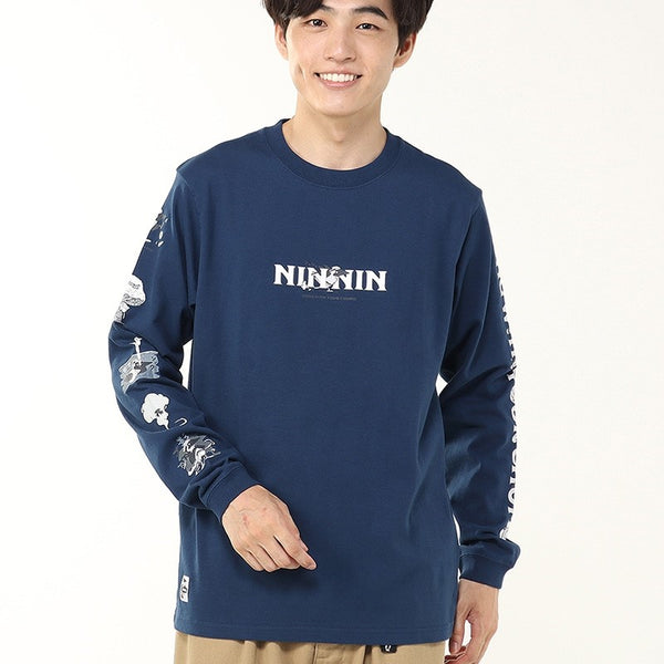 CHUMS ( チャムス ) ザニンジャブラッシュドロングスリーブTシャツ | ロンT | ロングTシャツ | 長袖 | トップス | ウェア | ロングスリーブTシャツ | 忍者 | モチーフ | アウトドア | CH01-2662 | ちゃむす