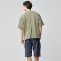 KRIFF MAYER ( クリフメイヤー ) ピグメントベースボールシャツ | MENS | 2547200 | メンズ | シャツ | 半袖 | 半袖シャツ | シンプル | アウトドア | キャンプ | レジャー | ヴィンテージ | ラフ | 綿100％ | くりふめいやー