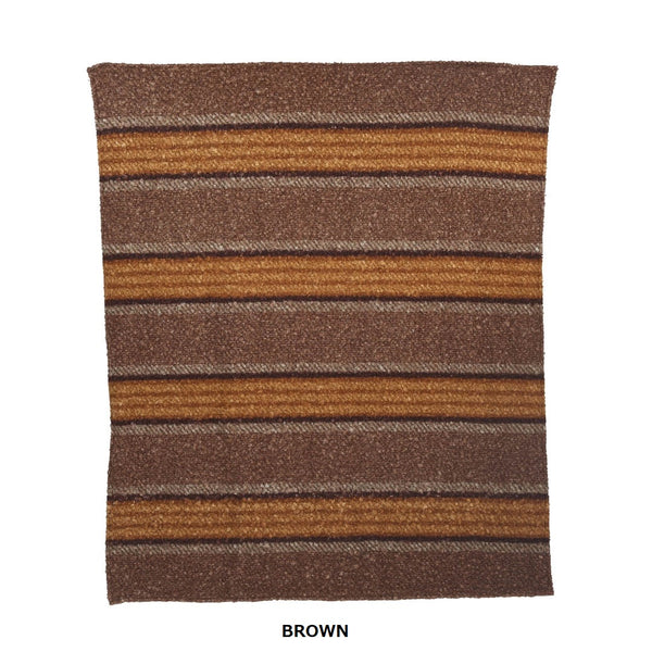 DULTON ( ダルトン ) BLANKET ブランケット | ブラウン | ベージュ | 冬 | ストライプ柄 | リビング | ソファ | アウトドア | キャンプ | クルマ | 車 | ホリデーシーズン | 羽織り | ひざ掛け | 防寒 | 冬小物 | CMG-0952 | だるとん