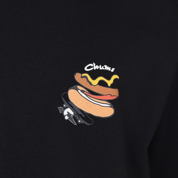 CHUMS ( チャムス ) HWYCホットドッグロングスリーブTシャツ | ロンT | ロングTシャツ | 長袖 | ウェア | アパレル | トップス | CH01-2731 | ちゃむす | オシャレ | バックプリント | ホットドッグ | フード柄 | 食べ物モチーフ | コットン