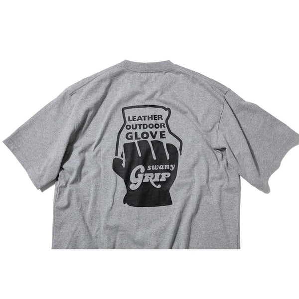 GRIP SWANY ( グリップスワニー ) 【 GSMCT0010 】 GLOVE LOGO TEE | シャツ | 半袖シャツ | 半袖Tシャツ | Tシャツ | 夏服 | バックプリント | プリント | シンプル | ロゴ | ぐりっぷすわにー | トップス | アパレル