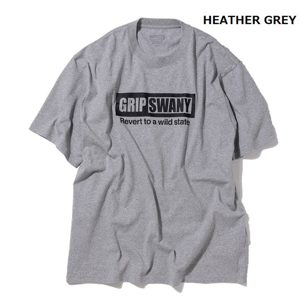 GRIP SWANY ( グリップスワニー ) 【 GSMCT0009 】 BOX LOGO TEE | シャツ | 半袖 | 半袖シャツ | Tシャツ | ロゴ | シンプル | ショートスリーブTシャツ | プリントT | 夏服 | カジュアル | ぐりっぷすわにー
