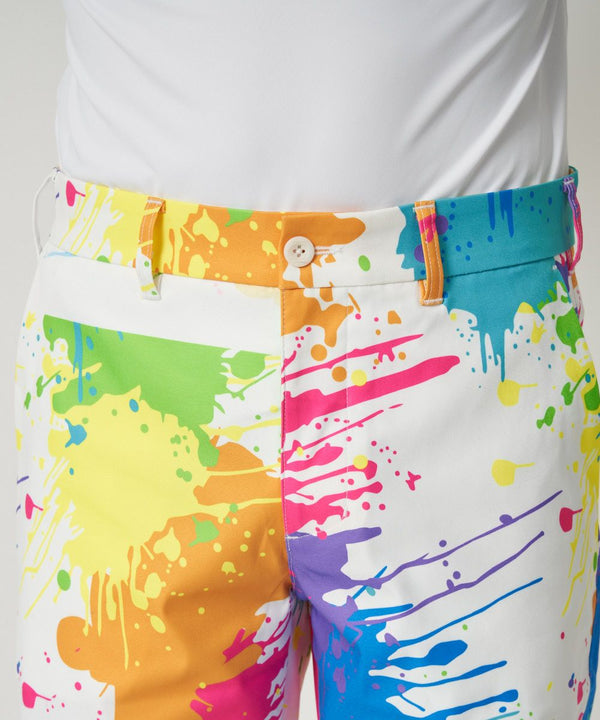 【 SALE 】 LOUDMOUTH ( ラウドマウス ) メンズ ストレッチツイル 柄ショートパンツ | ゴルフ | ウェア | 半ズボン | ハーフパンツ | パンツ | 吸汗速乾 | UV　| ストレッチ | 764305 | らうどまうす