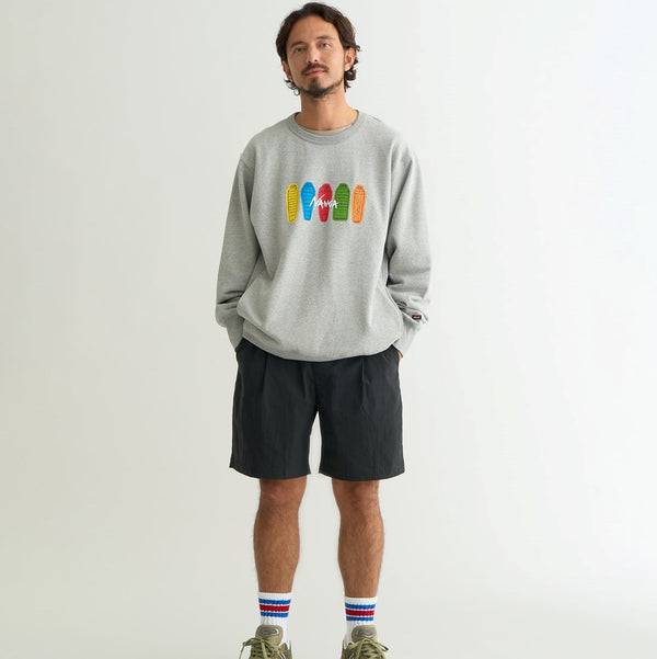 NANGA ( ナンガ ) ECO HYBRID SWEATSHIRT ( SB PT ) エコハイブリッド スウェットシャツ スリーピングバッグプリント | スウェットシャツ | シャツ | 長袖シャツ | 裏毛 | 長袖 | トップス | ウェア | アパレル