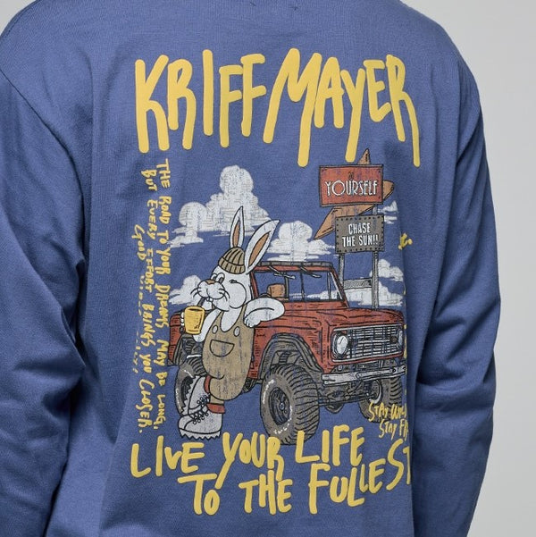 KRIFF MAYER ( クリフメイヤー ) クリフラビットロンT ( 車 ) 2517807 | ロンT | ウェア | トップス | 長袖 | ロングTシャツ | バックプリント | 綿 | ワンポイント | メンズ | レディース | ユニセックス | コットン