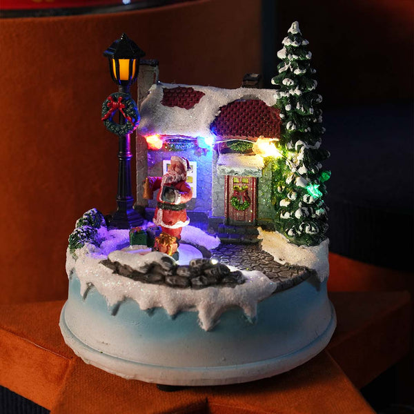 DULTON ( ダルトン ) LED GLOW VILLAGE SANTA IS COMING LED グロウ ヴィレッジ サンタ イズ カミング | 置物 | インテリア | 冬 | サンタ | クリスマス | サンタクロース | ギフト | 光る | プレゼント | X24-0717 | だるとん