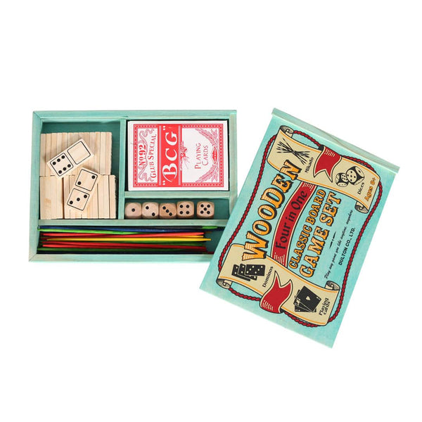 DULTON ( ダルトン ) WOODEN 4IN1 CLASSIC BOARD GAME SET ウッデン 4イン1 クラシック ボード ゲーム セット | ボードゲーム | GM-0940 | レトロ | 懐かしい | だるとん