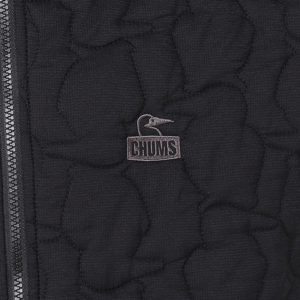 CHUMS ( チャムス ) ブービーステッチパテッドパーカー | ジャケット | アウター | ブラック | キルティング | 中綿 | 軽い | 軽量 | フード | 着ぶくれしない | ちゃむす | CH04-1468 | ロゴ | 刺繍 | 秋 | 冬