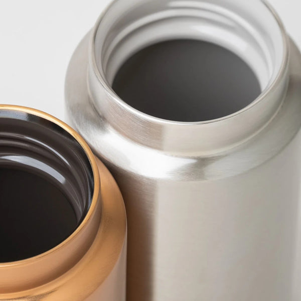 RIVERS ( リバーズ ) ドリンクボトル モク コーヒー | ボトル | 水筒 | ステンレス | シンプル | シルバー | コーヒー | 持ち運び | アウトドア | セラミックコーティング | 飲み口広め | 洗いやすい | 天然木 | 真空二重構造 | 真空断熱 | りばーず | BT035