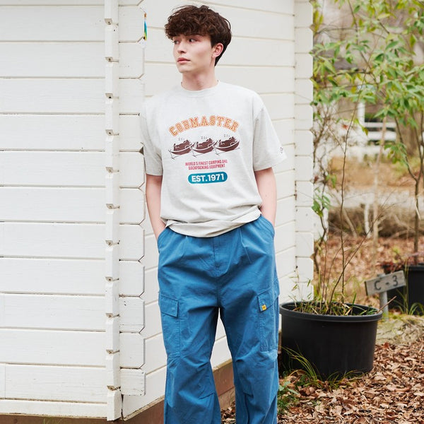 COBMASTER ( コブマスター ) T/C度詰め天竺ベーシックTEE ハンモックベアー | MENS | メンズ | 半袖 | 春夏 | Tシャツ | フロントプリント | プリントT | オシャレ | カジュアル | シンプル | お出かけ | アウトドア | 451903 | こぶますたー