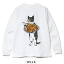 go slow caravan ( ゴースローキャラバン ) 超ヘビーUSA/C ナポリタン猫 ロングスリーブ TEE MENS | WOMENS | Tシャツ | ウェア | トップス | 長袖 | ネコ | メンズ | レディース | 351909 | カジュアル | ごーすろーきゃらばん