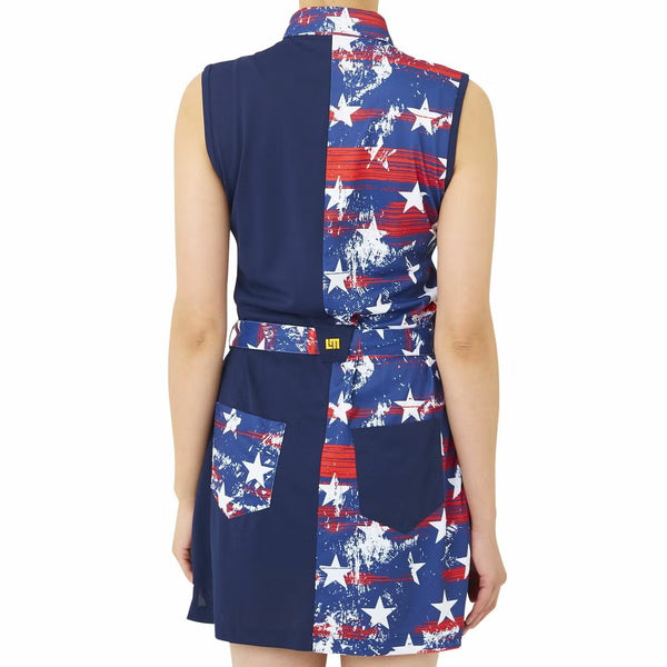 【 SALE 】 LOUDMOUTH ( ラウドマウス ) レディース ノースリーブワンピース プリマスロック | ゴルフ | ゴルフウェア | ワンピース | 吸汗速乾 | UV | 接触冷感 | 夏 | 762658 | らうどまうす