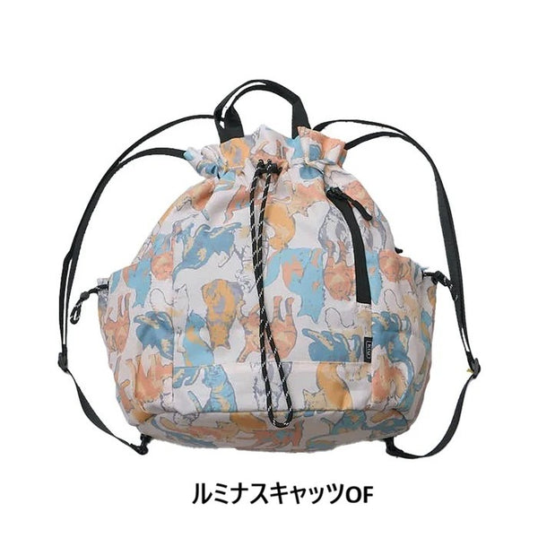 KiU ( キウ ) マルチウェイ ドローストリングバッグ 巾着バッグ ショルダーバッグ トートバッグ 2WAY 3WAY メンズ レディース ユニセックス 撥水 防水 軽量 コンパクト エコバッグ サブバッグ ポシェット 斜め掛け 手提げ アウトドア キャンプ フェス 旅行 K530