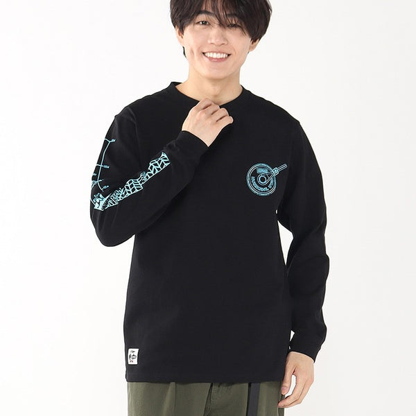 CHUMS ( チャムス ) ブービーボトルロングスリーブTシャツ | ロンT | ロングTシャツ | 長袖 | アパレル | トップス | 長袖Tシャツ | コットン | バックプリント | お出かけ | オシャレ | CH01-2730 | ちゃむす