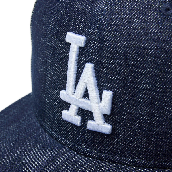 NEW ERA ( ニューエラ ) 9FIFTY Denim ロサンゼルス ・ ドジャース インディゴデニム | 帽子 | デニム | キャップ | サイズ調整 | コットン | ユニセックス | 日よけ | 野球 | スナップバック | 14388586