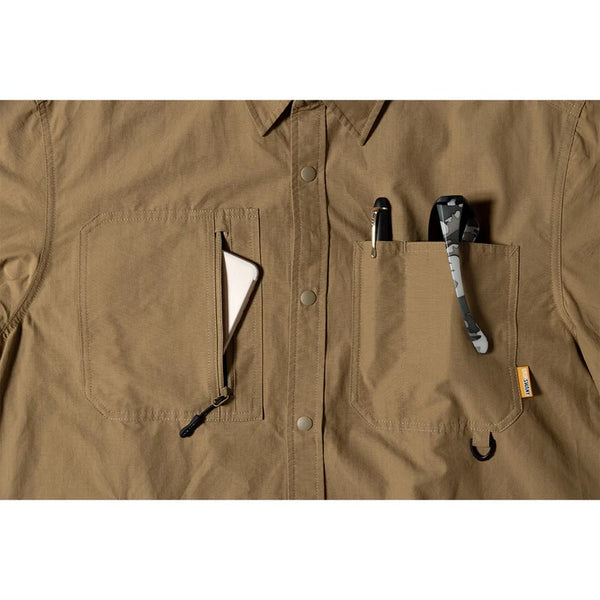 GRIP SWANY ( グリップスワニー ) 【 GSMSH0016 】 GEAR POCKET SHIRT | シャツ | 長袖シャツ | アウトドア | レジャー | キャンプ | コットン | ナイロン | 綿 | ポケット | 大容量 | ぐりっぷすわにー