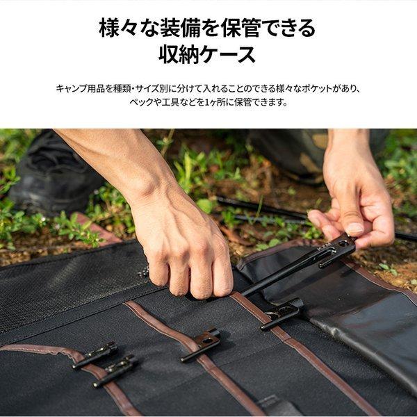 KZM OUTDOOR（ カズミ アウトドア ）ツールケース 工具バッグ 工具箱 メカニック 収納バッグキャンバス生地 ソロキャンプ アウトドア キャンプ用品 KZM ツールケースバッグ K21T3B06
