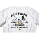 GRIP SWANY ( グリップスワニー ) 【 GSMCT0013 】 BEAR PRINT TEE | シャツ | 半袖 | 夏服 | 半袖シャツ | 半袖Tシャツ | Tシャツ | ホワイト | 白色 | 綿100% | バックプリント | クマ | 熊 | アウトドア | ぐりっぷすわにー