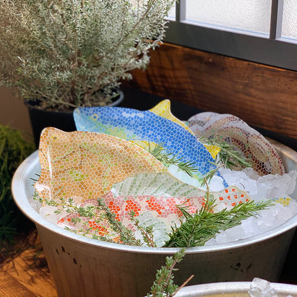 DULTON ( ダルトン ) GLASS FISHERY PLATE ガラス フィッシャリー プレート | 皿 | オシャレ | 魚 | プレゼント | ギフト | K20-0133 | 魚介類 | ユーモア | インテリア | 小物置き | だるとん