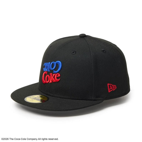 NEW ERA ( ニューエラ ) 59FIFTY Coca-Cola コカ･コーラ ブラック キャップ 帽子 59FIFTY フィッテッドキャップ メンズ レディース コカコーラ ロゴ 刺繍 カジュアル ストリート 15154864