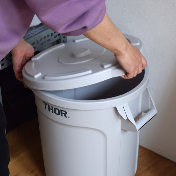 THOR ( ソー ) ラウンドリッド フォー 38L | 蓋 | フタ | ふた | ラウンドコンテナ用 | 38L | シンプル | ブラック | ライトグレー | 368338 | そー