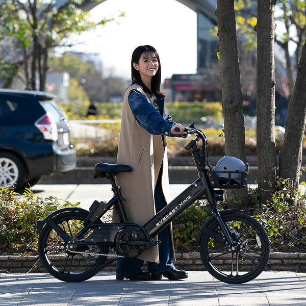 EVEREST XING CITY+ 電動アシスト自転車 20インチ 子供乗せ対応 通勤 通学 型式認定取得済み 電動自転車 ママにオススメ