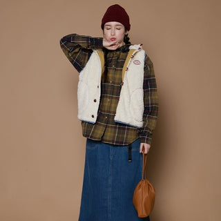 KRIFF MAYER ( クリフメイヤー ) シャギーボアボタンフードベスト | ベスト | LADYS | レディース | W2514408 | 冬 | 暖かい | もこもこ | アウター | シャギーボア | フード付 | 可愛い | オシャレ | くりふめいやー | 防寒