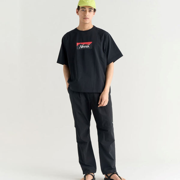 NANGA ( ナンガ ) ECO HYBRID BOX LOGO LOOSE FIT TEE UNISEX エコハイブリッドボックスロゴルーズフィットティー | 半袖シャツ | シャツ | シンプル | ロゴ | 夏服 | ゆったり | 定番 | なんが