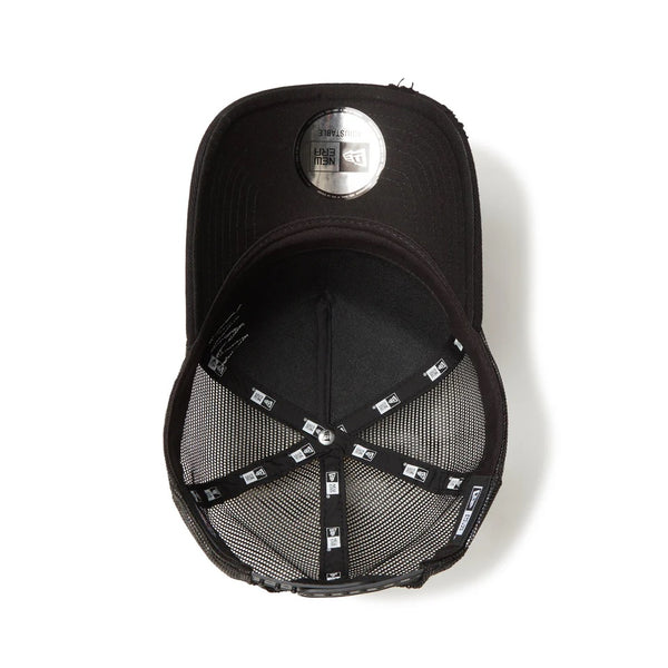 NEW ERA ( ニューエラ ) 9FORTY A-Frame トラッカー Damaged Series ロサンゼルス ・ ドジャース ブラック | 帽子 | キャップ | サイズ調整 | メッシュ | ユニセックス | 日よけ | スナップバック | 14388620 | コットン | ポリエステル | にゅーえら