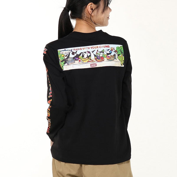 【 SALE 】CHUMS ( チャムス ) アンチバグブレックファーストロングスリーブTシャツ | ロンT | ロングTシャツ | Tシャツ | 長袖シャツ | 長袖 | トップス | ウェア | アパレル | CH01-2506 | ペルメトリン | 虫よけ | バックプリント | ちゃむす
