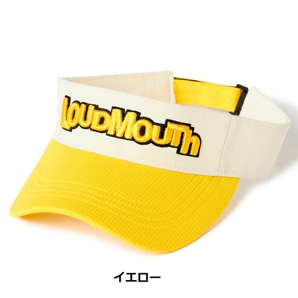 LOUDMOUTH ( ラウドマウス ) ユニセックス 軽量配色バイザー | 定番 | 軽量 | コンパクト | 形状記憶 | ゴルフ | サンバイザー | 日よけ | オシャレ | カラフル | 765908