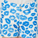 【 SALE 】 LOUDMOUTH ( ラウドマウス ) レディース ショートパンツ | 接触冷感 | ツイル素材 | キッス柄 | ターコイズ | 吸汗速乾 | UV | ゴルフ | ゴルフウェア | ショーパン | 763355 | らうどまうす