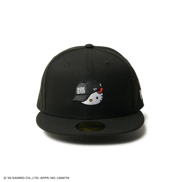 NEW ERA ( ニューエラ ) 59FIFTY HELLO KITTY キャップ ブラック | キャップ | 帽子 | ハローキティ | キティちゃん | キティ | 14348625 | ユニセックス | 日よけ | ポリエステル | にゅーえら | コラボ