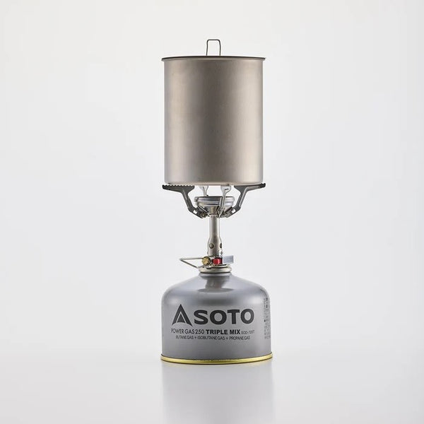 SOTO ( ソト ) アミカス シングルバーナー ガスバーナー OD缶 ストーブ コンパクト 軽量 登山 キャンプ ソロキャンプ アウトドア 圧電点火 収納ケース付き SOD-320