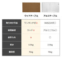 WAQ（ワック）アウトドアワゴン専用 ウッドテーブル WAQ