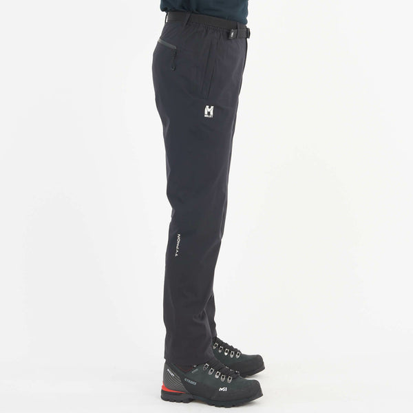 MILLET ( ミレー ) ティフォン ストレッチ トレックパンツ 登山 | パンツ | 防水 | 動きやすい | ストレート | スリム | ブラック | 黒色 | 15デニール | キャンプ | アウトドア | レジャー | 雨